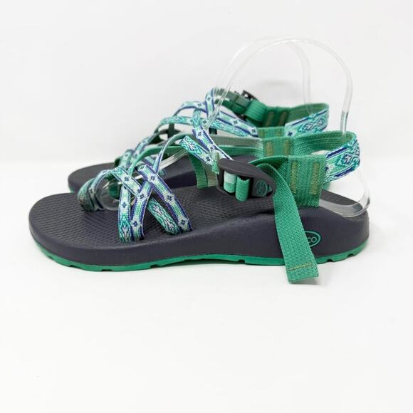 Chacos Mint Green/Gray ZX2 Sport Sandals Women's Size 9 EUC Arch Support Footbed - Picture 3 of 9